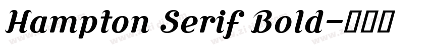 Hampton Serif Bold字体转换 Hampton Serif Bold字体转换
